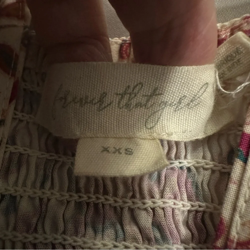 Anthropologie FOREVER THAT GIRL Floral Sweetheart -Bohemian Mini Dress/Size: XXS - Picture 8 of 12